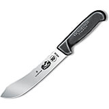 7" Butcher Knife, Straight Blade, Black Fibrox Handle