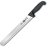 14" Wide Roast Slicer Knife, Granton Blade, Black Fibrox Handle