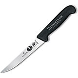 6" Fillet Knife, Straight Blade, Semi-flexible, Black Fibrox Handle