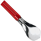 Red, Stainless Steel Ice Cream Spatula, 10"
