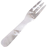 Gray, Plastic Caviar Fork, 4.5"