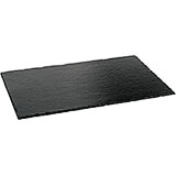 Black, Natural Slate Board / Plate, Rectangular, 1/4 Gn