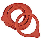 Red, Rubber Replacement Gaskets for 41589 Series Jars, 3-5/8", 10/PK