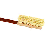 Red, Natural Bristle Straight Oven Brush, Anodized Handle, 59"