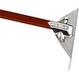 Reddish Brown, Stainless Steel Oven Scraper with Anodized Handle, 59"