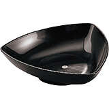 Black, ABS Triangular Scoop Bowl, 8.38"