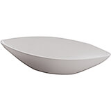 White, ABS Contemporary Oblong Bowl, 39.38"