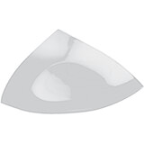 White, ABS Triangular Scoop Plate, 11.88"