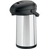 Black, Stainless Steel Push-button Airpot, 3.63 Qt