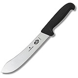 8" Butcher / Fishing Knife, Straight, Black Fibrox Handle