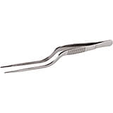 Stainless Steel Culinary Tweezers, Offset, 6.25" L