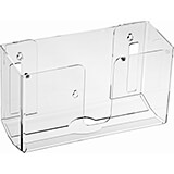 Clear, Acrylic Wall-Mounted Towel Dispenser for Single Or Multiple Towel Retrieval