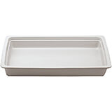 White, Porcelain Gn 1/1 Hotel Pan / Baking Dish, 0.75" Deep