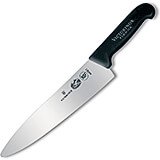 10" Chefs Knife, Radius Blade, Blunt Tip For Safety, 2.25" Wide, Black Fibrox Handle