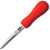 4" Oyster Knife, Boston Style-regular, Red SuperGrip Handle