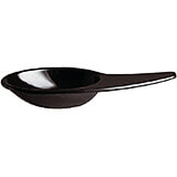 Black, Melamine Modern Tasting Spoon, 4" X 1.88"