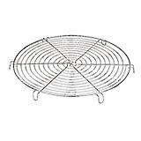Chrome Steel Round Cooling Rack, 10.25"