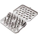 Stainless Steel Set Of 29 Assorted Icing Tips, 1"
