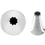 Stainless Steel Fluted Icing Tip, Size 10, 6/PK