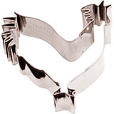 Stainless Steel Rooster Cookie Cutter, 3.13"