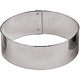 Stainless Steel Oval Pastry Ring, 3", 6/PK