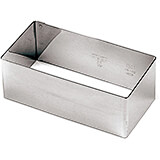 Stainless Steel High-sided Rectangular Pastry Ring, 4.75"
