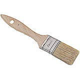 Light Wood Tone, Wooden Pastry Brush, Beige Bristles, 2.38" Wide