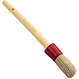 Red, Plastic Round Pastry Brush, 0.5"
