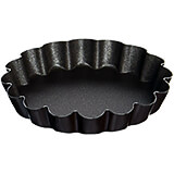 Black, Steel Non-stick Fluted Tart Pan for Tartlets, 2"