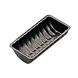 Purple, Steel Non-stick Fluted Bread Loaf Pan, 5.88"
