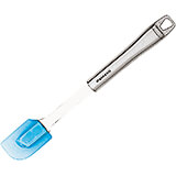 Blue, Silicone Spatula with Stainless Steel Handle, 10"