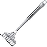 All Stainless Steel Potato Masher, Curved Head