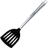 Black, Composite Material Pa+ Perforated Wok Spatula, S/s Handle, 14.13"