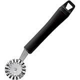 Black, Stainless Steel Fluted Pastry Wheel Cutter
