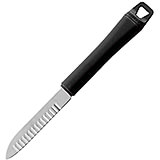 Black, Stainless Steel Crinkle Knife, 8.8"
