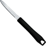 Black, Stainless Steel Grapefruit Knife with Polypropylene Handle, 9"