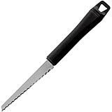 Black, Stainless Steel Tomato Knife, 9.25"
