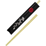 Plastic Disposable Bamboo Chopsticks, Wrapped, 8.25", 50/PK