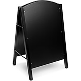 Black, Metal A-Frame Floor Standing Marker MDF Board Sign