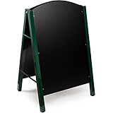 Green, Metal A-Frame Floor Standing Marker MDF Board Sign