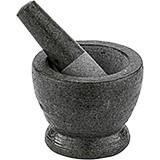 Black, Marble Mortar and Pestle, 4.38"