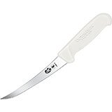 6" Boning Knife, Curved, Semi-stiff Blade, White Fibrox Handle