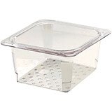 Clear, Perforated Pan / Colander, GN 1/6, 3" Deep, 6/PK