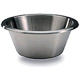 Stainless Steel, Flat Bottom Mixing Bowl, 2.6 Qt.