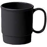 Black, 7.5 Oz. Unbreakable Stacking Coffee Cups, 48/PK