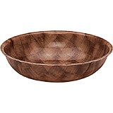 Wood Grain Fiberglass Bowls
