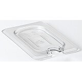 Clear, 1/9 GN Flat Notched Lid, 6/PK