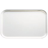 White, 8-3/4" x 15" Food Trays, Fiberglass, 12/PK