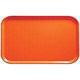 Citrus Orange, 8-3/4" x 15" Food Trays, Fiberglass, 12/PK