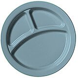 Slate Blue, 9" Compartment Plates, Unbreakable Dinnerware 48/PK